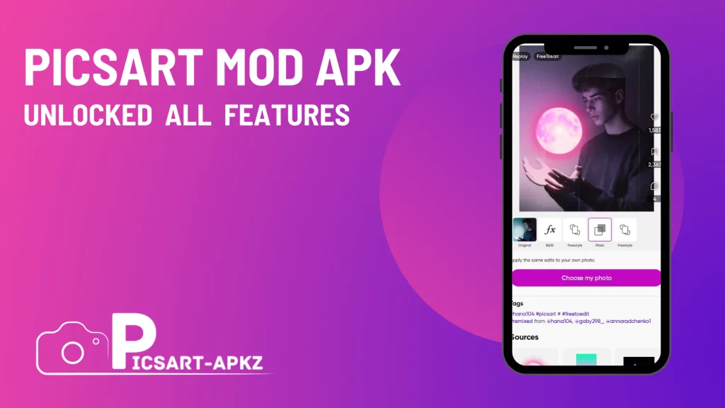 Picsart Mod APK Unlocked Features Banner